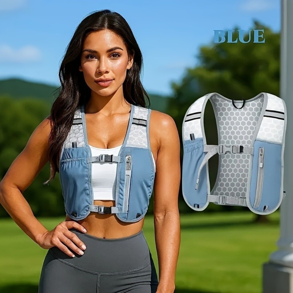 Reflective Vest Cycling - Chaleco Impermeable de Nailon para Correr