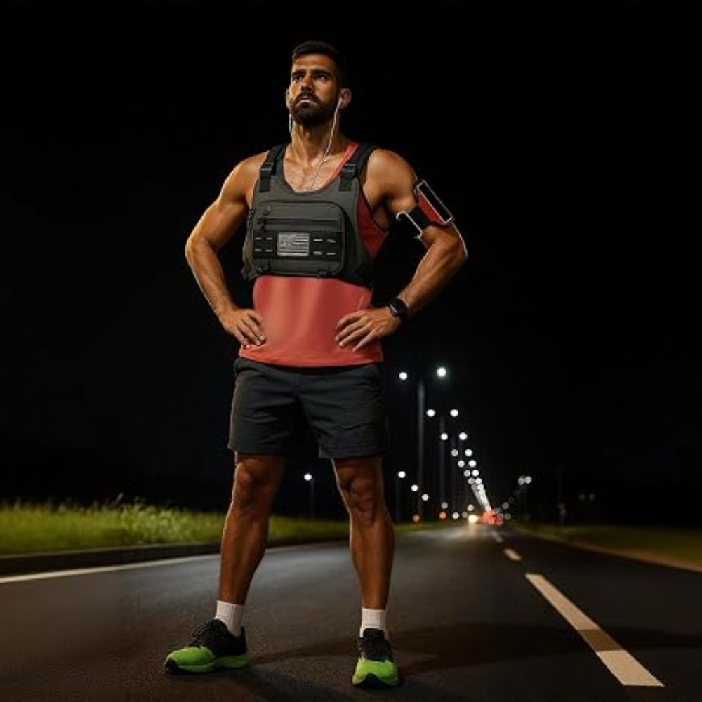 Chaleco táctico con bolsa fron - Reflective Vest Cycling reseña y precio