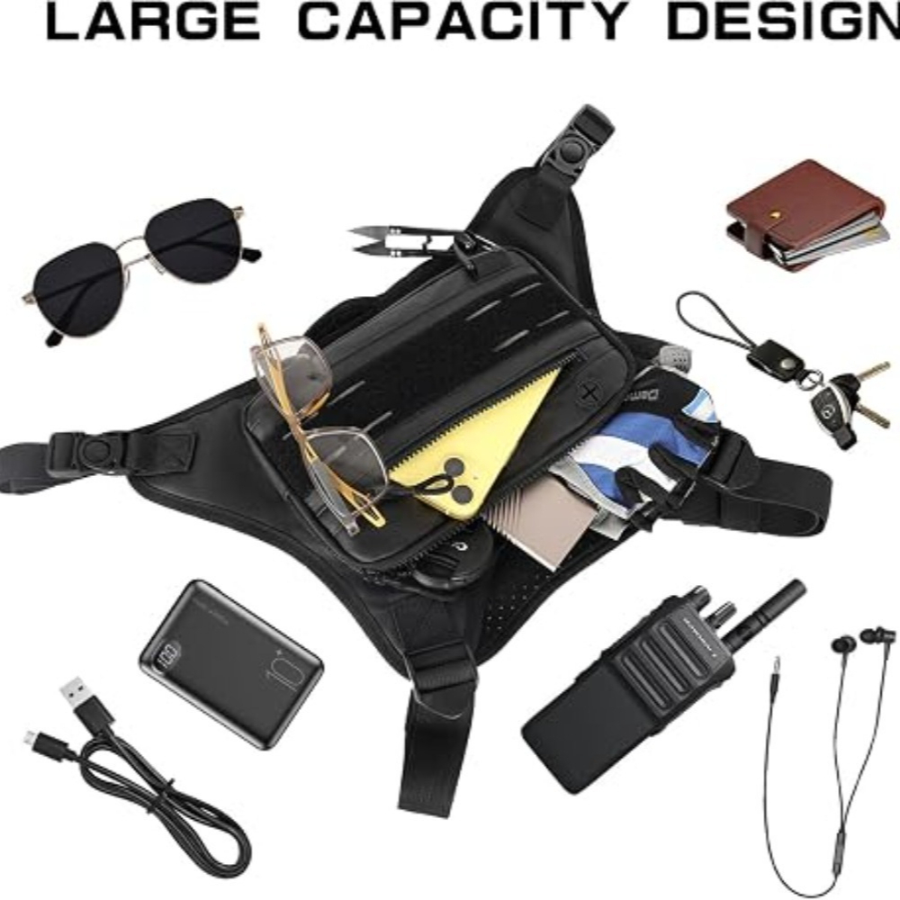 Chaleco táctico con bolsa fron - Reflective Vest Cycling reseña y precio