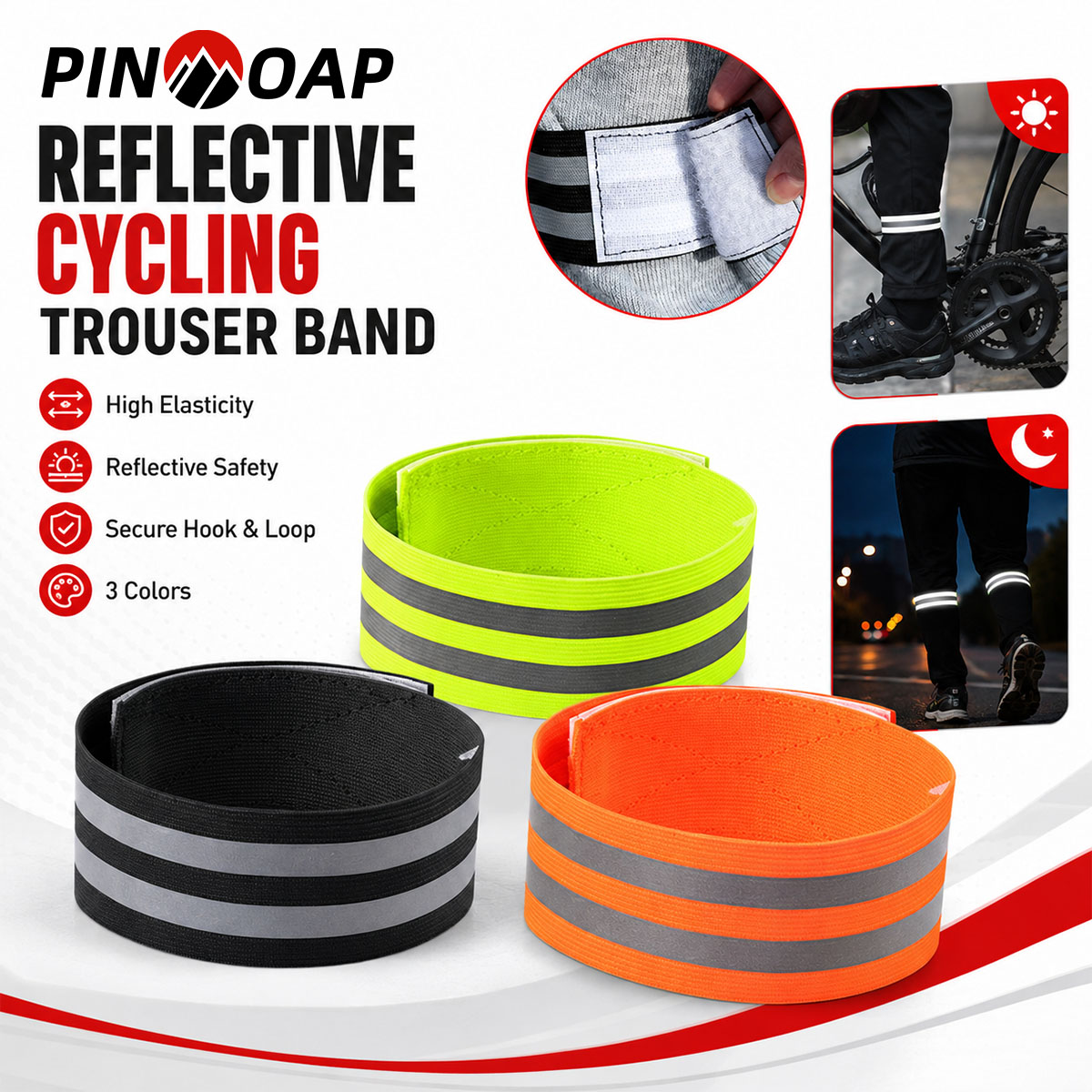 PINMOAP 1/2PCS Correa Reflecta - Cycling Commuter Pants reseña y precio